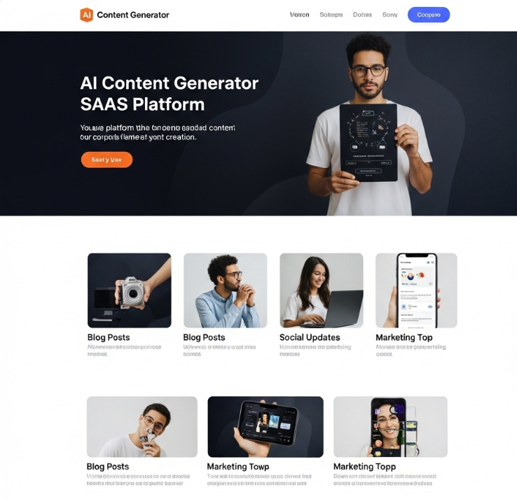AI Content Generator SAAS Platform